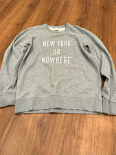 NYON Men’s M Gray  Crewneck Pullover Sweatshirt New York or Nowhere  picture