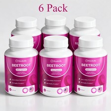 6Packs of Rosabella Organic Beetroot Capsules (1300mg) for Blood Flow & Heart He picture