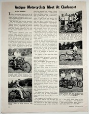 American Motorcycling Antique Motorcyclists Meet Charlemont Article 1960s picture