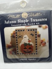 Vintage 2001 Mill Hill Simple Treasure Stitch Box Kit SPOOKY - Private Listing picture