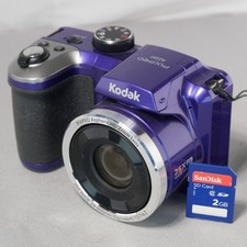 Kodak  PIXPRO AZ251 16 MP Bridge 25X Zoom Purple Digital Camera *GOOD/TESTED* picture