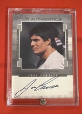 2000 Jose Canseco RARE AUTO Tampa Bay Rays UD Authentics - Gold Reserve #JC picture