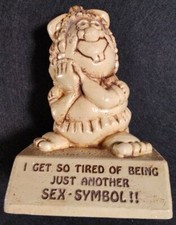 Sex Symbol Paula Figure Vtg 1973 Original Resin Rare USA Desk Statue Funny  picture