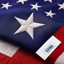 American Flags for Outside 5X8 American Flag 100% Made in USA-not imported -Heav picture