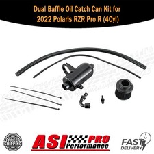 Dual Baffle Oil Catch Can Kit for 2022 Polaris RZR Pro R (4Cyl) Replacement picture