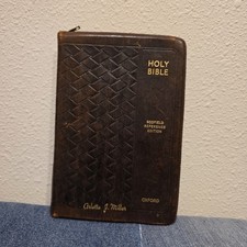 Vintage 1945 Oxford Bible Scofield Reference Edition Vintage 1940s Bible picture