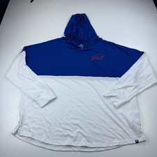 Fanatics Buffalo Bills Hooded Shirt Womens Extra Large XL White Lightweight NFL picture
