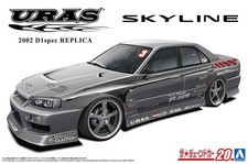 Aoshima 1/24 Uras 2002 D1 Spec Replica Er34 Skyline 2002 Plastic Model Kit picture
