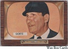 1955 Bowman #311 Lawrence J. Goetz G (crease) SET BREAK picture
