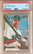 1994 SP Foil #15 ALEX RODRIGUEZ PSA 10 RC picture
