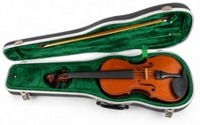 Unlabeled 4/4 Full Size Violin One Piece Figured Maple Back w/ Hard Case picture