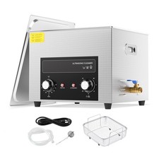 Uimoso 15L Ultrasonic Cleaner Heater Timer Basket Digital Sonic Heating Machine picture