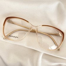 Vintage Gemini NOS Coffee Brown Israel FRAMES Eyeglasses Glasses 55 14 135 picture