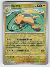 Reverse Holo Raichu 052/162 Common Temporal Forces Near Mint picture