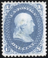 US Stamps # 63 Unused Superb Blazing Color Without Gum Gem picture