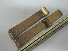Genuine OMEGA Stainless Steel Mesh Bracelet 18mm Lug 2057 Vintage picture
