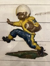 Vintage Sexton 1970 Football Player Wall Plaque Cast Metal USA #88 picture