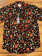 RSVLTS “South Pacific” Short Sleeve Button Down Men’s Size L picture