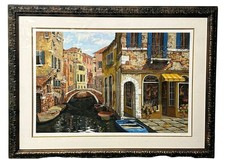 Viktor Shvaiko Autumn in Venice Signed Serigraph AP 13/15 Huge 65