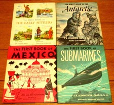 The First Books of Submarines + Mexico + Antarctic + Early Settlers H/C 1955-59  picture