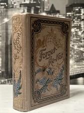 Antique 1910s ~ forget me not ~  Rare Daily prayer book ernst kaufman Gilded picture