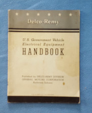 1942 vintage Delco-Remy US Government Vehicle Electrical Equipment Handbook 37pg picture