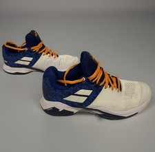 BABOLAT PROPULSE BLAST MEN'S TENNIS SHOE SIZE 8 WHITE NO BOX Blue White Orange picture
