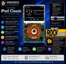 Custom Transparent iPod Classic 5th Gen 128GB Bluetooth & Rockbox Installed picture
