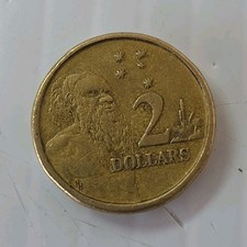 Australia 1988 $2 Two Dollars Decimal Coin Aluminium Bronze Gold Business Strike picture