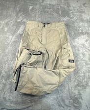 Vintage Oakley Software Ski Pants Mens XL Beige Snowboard Y2K Baggy Technical picture