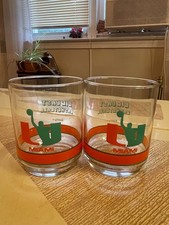 Vintage Miami Hurricanes Whiskey Glass picture