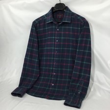 UNTUCKit Mens Flannel Shirt Large Fawley Blue Plaid Long Sleeve Cotton Outdoor picture
