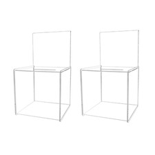 2 Pack Clear Acrylic 8