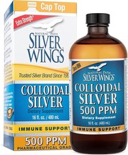 Natural Path Silver Wings Colloidal Silver 500ppm (2,500mcg) Immune Support Su picture
