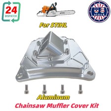 For STIHL 461 460 440 046& 044 Version 2.0 Chainsaw Muffler Cover Kit Aluminum picture
