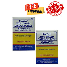 KATIALIS SOAP - Pack of 2 - Sulfur Zinc Oxide Salicylic Acid Anti Fungal Anti Ba picture
