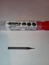 Accupro high-performance miniature solid carbide square .033 end mill (4-flute) picture