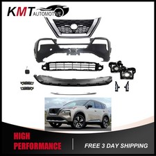 For 2021-2023 Nissan Rogue Complete Front Bumper Cover Grille Kit With Fog Light picture