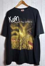 Vintage KORN Follow The Leader 90s Michael Athletic Dept Shirt XL - Unique picture