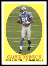 2007 Topps Calvin Johnson Turn Back the Clock Rookie RC #8 Detroit Lions picture