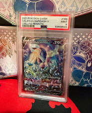 Pokemon PSA 9 Galarian Rapidash V Full Art Holo 168/198 EN 2021 83558533 picture