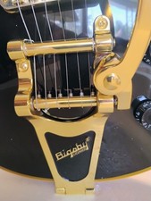 GORGEOUS Custom Asian Black Beauty 6-String Electric Guitar w/ Bigs style trem picture