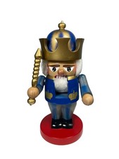 Steinbach Handmade German Troll Blue Nutcracker King 11” Tall No. S 6402 picture