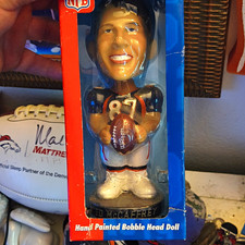 P.B. Club Ed McCaffrey #87 Denver Broncos NFL Hand Painted Bobblehead picture