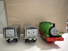 Vintage Nylint Thomas & Friends Percy #6 + 2 Foolish Freight Cars 1992 picture