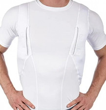 Unisex Lightweight Concealed Holster Tactical High Ammo Short Sleeved T-Shirt picture