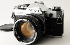 【N MINT- w/Cap 】Canon AE-1 Silver 35mm Film Camera FD 50mm f1.4 Lens From #J320 picture