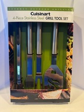CUISINART 4 Piece Stainless Steel Grill- Tool Set -Cook Out - New in Box picture