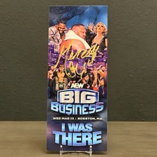 2024 AEW Big Business SIGNED VIP Ticket Signed By MERCEDES MONÉ Debut Appearance picture
