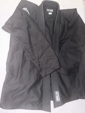 FISTRAGE Black BJJ Jiu-Jitsu Gi Uniform Set A1 Jacket & Pants Adult Unisex picture